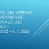 O čem byl seminář Jak na to, aby veřejné osvětlení správně osvětlovalo, ale neškodilo – 6. 1. 2026